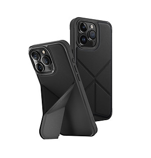 Ốp UNIQ Hybrid Magclick Charging Transforma Dành Cho iPhone 15 Pro/15 Pro Max Có Chân Đế Hàng Chính Hãng