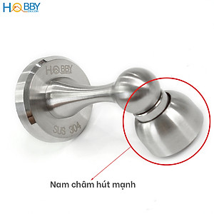 Bộ chặn cửa nam châm hít mạnh inox 304 mẫu khoan Hobby Home Decor CC8
