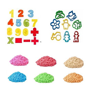 Bộ Chơi Cát Tạo Hình Motion Sand Học Số Và Khuôn Hình MS-20