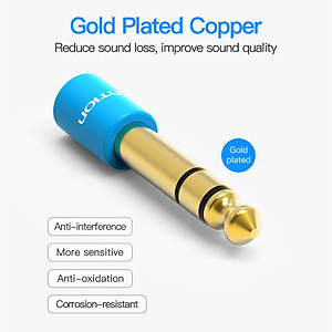 Đầu chuyển Audio 6.5mm (M) sang 3.5mm (F) Vention VAB-S01-L - Hàng chính hãng