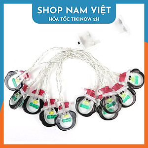 Dây Đèn Led Fairy Light Trang Trí Giáng Sinh Biểu Tượng Cây Thông, Người Tuyết, Ông Già Noel - Chính Hãng NAVIVU