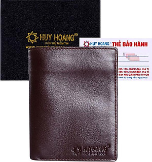 Ví Nam Kiểu Đứng Huy Hoàng HT2109 (12.5 x 10 cm) - Nâu