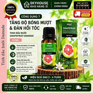 Tinh chất dưỡng tóc thảo dược thiên nhiên chiết xuất bưởi GRAPEFRUIT DAMODE chai 30ml tinh chất mọc tóc chính hãng