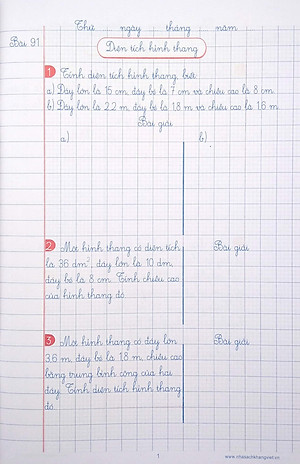 Vở Ô Li Bài Tập Toán 5 - Quyển 2 (2019)