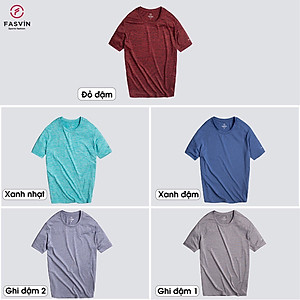 Áo thun thể thao nam Fasvin TS21460.HN chất vải poly mềm mại co giãn tốt