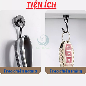 [Bộ 2  Cái]- Nam Châm Móc Treo Lực Hút Siêu Mạnh, Móc Treo Nam Châm Treo Đồ Lực Hút Siêu Mạnh T009