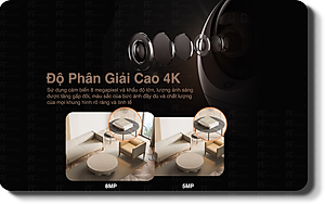 Camera Wifi Ezviz C6C 8M - 4K Siêu Rõ Nét, Quay Quét 360 độ , Đàm thoại 2 chiều, Có màu ban đêm, Phát hiện người AI - hàng chính hãng