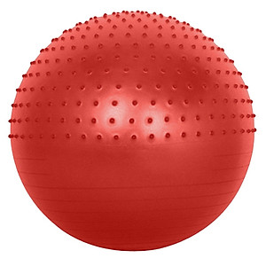 Bóng tập Yoga Nửa Gai + Nửa Trơn 3D -65cm Cao Cấp 1200Gram – Tặng kèm bơm( Hàng Cao Cấp Chính hãng)