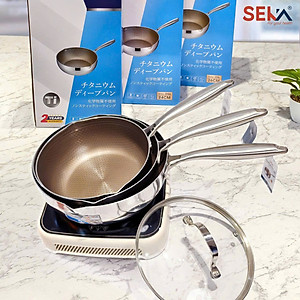 (Model New ) Chảo Sâu Lòng 7 Lớp inox316 TITANIUM SEKA 316S 22cm - 316M 24cm - 316L 26cm - Hàng Chính Hãng