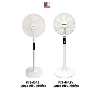Quạt đứng điện tử có điều khiễn từ xa, hẹn giờ Mitomo FCE-60AEV, công suất 60W, động cơ dây đồng - Bảo hành 2 năm hàng chính hãng