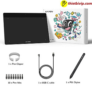 Bảng Vẽ Điện Tử XP-Pen Deco Fun L 10X6 inch Android Hỗ Trợ Cảm ứng Nghiêng kèm Bút Vẽ Không Sạc P01 - Hàng Chính Hãng