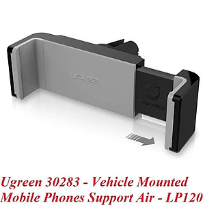 Ugreen UG30283LP120TK Màu Đen Giá Kẹp điện thoại trên khe thông gió ô tô - HÀNG CHÍNH HÃNG