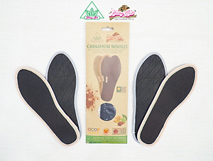 Lót giày lưới 2 lớp Hương Quế CI-06 làm từ vải lưới 2 lớp - vải cotton - bột quế giúp êm chân - ấm chân - phòng cảm cúm