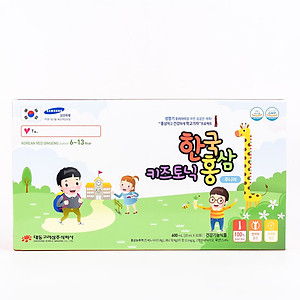 Hộp 30 túi Nước hồng sâm dành cho trẻ em 6-13 tuổi Daedong Korea Ginseng