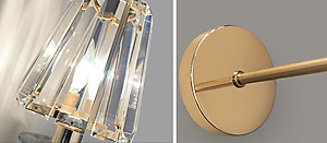 Đèn tường LYSNO pha lê cao cấp trang trí nội thất hiện đại, sang trọng.