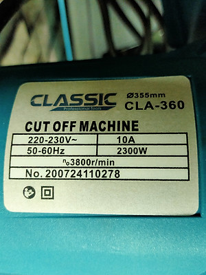 MÁY CẮT SẮT 2300W (NẶNG 18KG) CLASSIC CLA360 - HÀNG CHÍNH HÃNG
