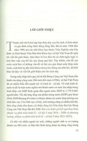 HÔN NHÂN VÀ GIA ĐÌNH Nông Thôn Đồng Bằng Bắc Bộ Giai Đoạn 1960 - 1975 (Sách chuyên khảo)