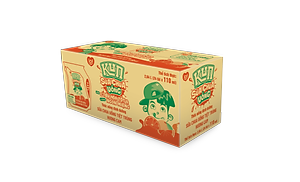 Thùng 24 Túi Sữa Chua Uống Hương Cam KUN 110ml/túi