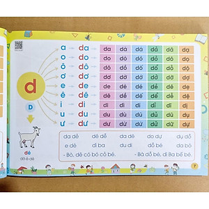 Sách - Tập đánh vần Tiếng Việt Phiên bản 5.0 kèm file đọc quét mã QR và video hướng dẫn ghép vần phù hợp với bé 4-6 tuổi