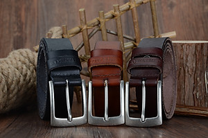 Thắt Lưng Da Bò Chính hãng COWATHER XF018 Nâu Vàng