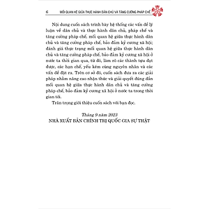 Mối quan hệ giữa thực hành dân chủ và tăng cường pháp chế bảo đảm kỷ cương xã hội
