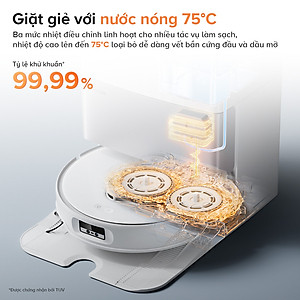 Robot Hút Bụi Lau Nhà Roborock QRevo Edge 5V1 Lực 18.500 Pa Xòe Giẻ, Xòe Chổi - Hàng Chính Hãng