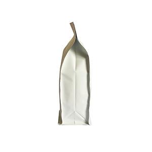 1 ký túi đáy bằng pocket zipper size 1kg màu trắng 