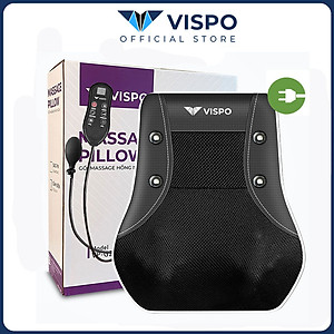 Gối Massage Đa Năng VISPO VP-G22 - Máy Mát xa Toàn Thân Nhiệt Hồng Ngoại - Chuyên Sâu Cho Cổ, Vai Gáy, Lưng Dưới, Đùi, Chân - Sử Dụng Tại Nhà, Văn Phòng, Trên Ô Tô