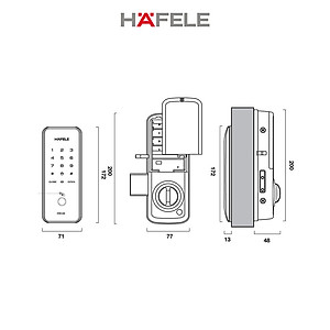 Khóa điện tử Hafele ER5100 - 912.20.200 (Hàng chính hãng)