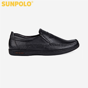 Giày Lười Nam Da Bò SUNPOLO SU4016 (Đen, Nâu)