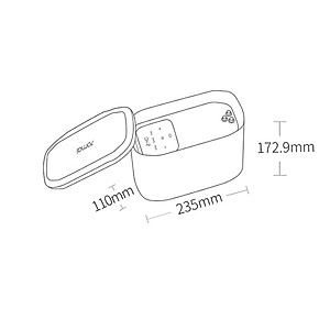 Máy bơm lốp xe ô tô mini tự động Xiaomi 70mai Air Compressor Midrive TP01 - Hàng Nhập Khẩu