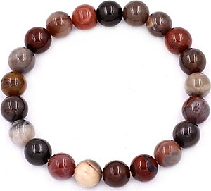 Vòng tay chuỗi hạt gỗ hóa thạch 8 ly 21 hạt - hợp tất cả các mệnh