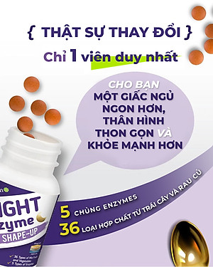 [Nhập Khẩu Từ Malaysia] Viên Uống An Thần, Cải Thiện Giấc Ngủ,Hỗ Trợ Giảm Cân, Detox Cơ Thể Trunight N'zyme Ujuwon - Hộp 30 Viên