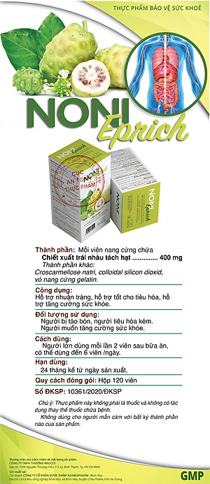 Thực phẩm chức năng viên Nhàu Noni Eprich - CCS Green Life - 120 viên 
