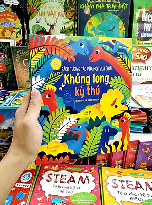 Sách Tương Tác Vừa Học Vừa Chơi - Khủng Long Kỳ Thú
