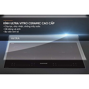 Bếp đôi điện từ Sunhouse SHB82032-EC - Hàng chính hãng