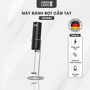 Máy đánh bọt cầm tay Lebenlang LBL4586, chạy bằng PIN 2A tiện lợi, công suất 10W – hàng chính hãng