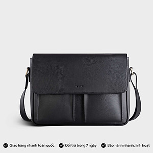 Túi Trita ( Thời trang nam dáng ngang phối ngăn đôi - Túi đeo chéo da RTN6 )