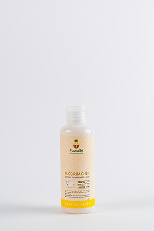 Nước rửa chén ăn dặm enzyme sinh học từ vỏ dứa Fuwa3e 500ml/ 100ml- sạch nhanh, an toàn cho da