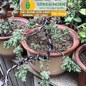 Dây Nhôm Uốn Cây Cảnh Bonsai GreenHome, Cuộn 100Gr, Mềm Dẻo Dễ Uốn, Đủ Loại Kích Thước