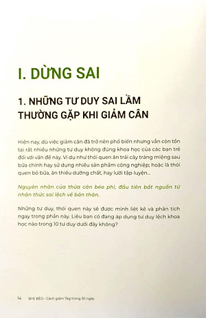 Sách Bye Béo - Cách Giảm 7Kg Trong 30 Ngày (Tái Bản 2023)