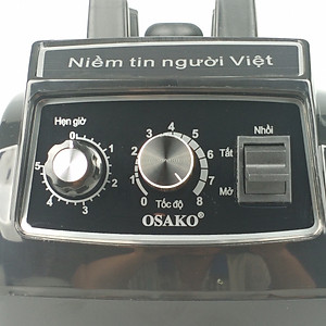 Máy xay sinh tố cồng nghiệp, xay đá 1800W cực mạnh, hẹn giờ 5 phút Osako màu đen-hàng chính hãng
