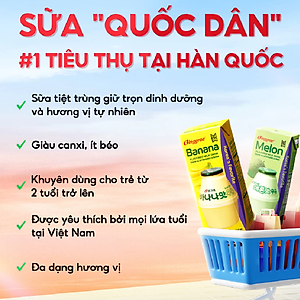 Thùng 24 hộp Sữa dưa lưới 200ml nhãn hiệu Binggrae