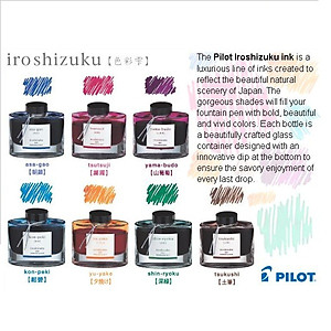 Lọ mực viết bút máy Iroshizuku 50ml ( có 24 màu lựa chọn)