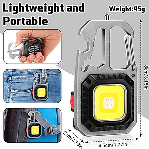 Đèn LED Mini Móc Khóa Siêu Sáng Tiện Dụng US ARMY,  Đèn Pin Gia Đình, Đèn Pin Bỏ Túi Dung Lượng PIN 500mAh  Full Hộp Sạc- HÀNG CHÍNH HÃNG