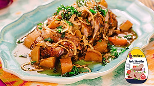 Thịt Heo Hộp Ham Vai Heo Tulip 340g - Nhập Khẩu Đan Mạch | Tulip Pork Shoulder 340g