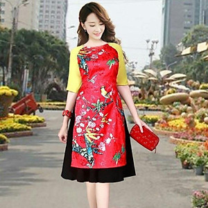 Mua Áo dài cách tân tết 2019 (nguyên bộ) Tiki