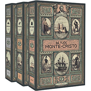 Sách Bá tước Monte-Cristo, trọn bộ 3 tập