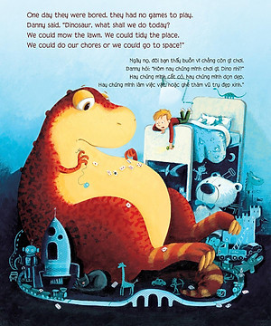 Chú Khủng Long Tham Ăn: Giải Cứu Hành Tinh - Bài Học Khám Phá Không Gian (Song Ngữ)