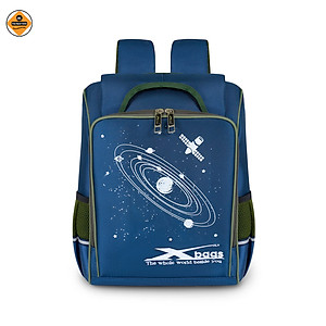 Balo học sinh chống gù Xbags Universe – Balo đi học cấp 1 cao cấp chống nước, nhiều ngăn cho bé năng động XB3104